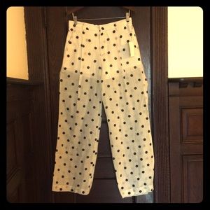 NEW Creatures of Comfort ivory silk pants